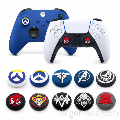 ซิลิโคน Thumb Grips Caps สำหรับจอยสติ๊กคอนโทรลเลอร์ PS5